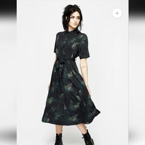 Disturbia 🕸 Fernery Midi Shirt Dress Sz Us10